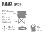 Комфортабельное кресло High Peak Malaga